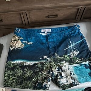Orlebar Brown Coastal Print Swim Shorts